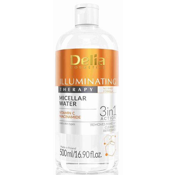 Delia Cosmetics Illuminating Therapy Rozjasňující micelární voda Vitamin C 500ml 1480