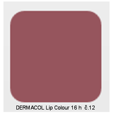 DERMACOL Lip Colour č.12 16 h 2v1 dlouhotrvající barva na rty a lesk 4,7g