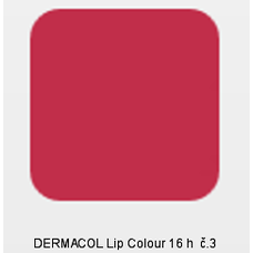 DERMACOL Lip Colour č.3 16 h  2v1 dlouhotrvající barva na rty a lesk 4,7g