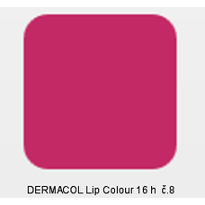 DERMACOL Lip Colour č.8 16 h 2v1 dlouhotrvající barva na rty a lesk 4,7g