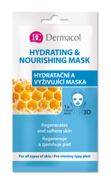DERMACOL textilní hydratační a vyživující maska 15ml