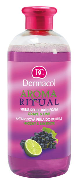 DERMACOL Aroma Ritual pěna do koupele hrozny s limetkou 500ml