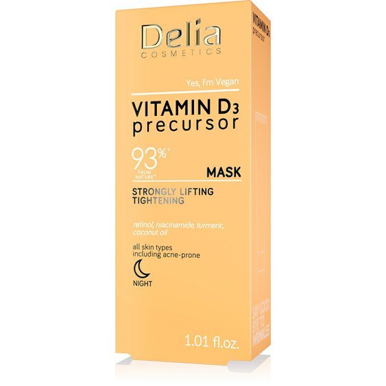 Delia Cosmetics Silně liftingová stahující maska ​​Vitamin D3 Precursor, 50 ml 2777