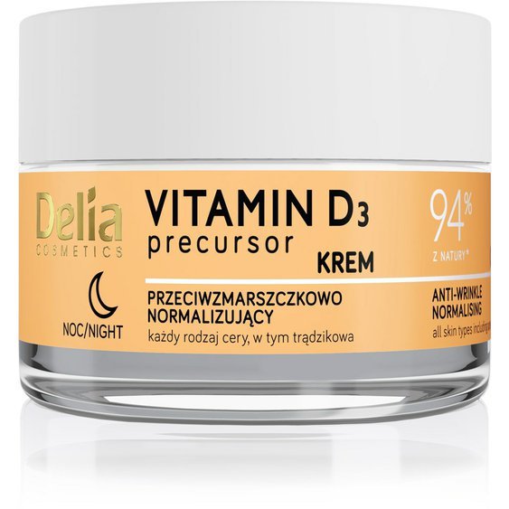 Delia Cosmetics Normalizující noční krém proti vráskám Vitamin D3 Precursor, 50 ml2778
