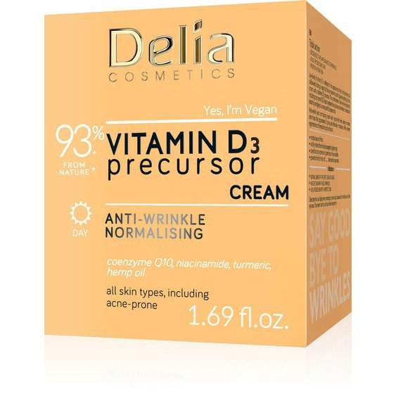 Delia Cosmetics Normalizující denní krém proti vráskám Vitamin D3 Precursor, 50 ml2779