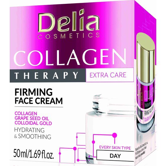 DELIA COSMETICS Collagen Therapy  denní hydratační pleťový krém 50ml 2784
