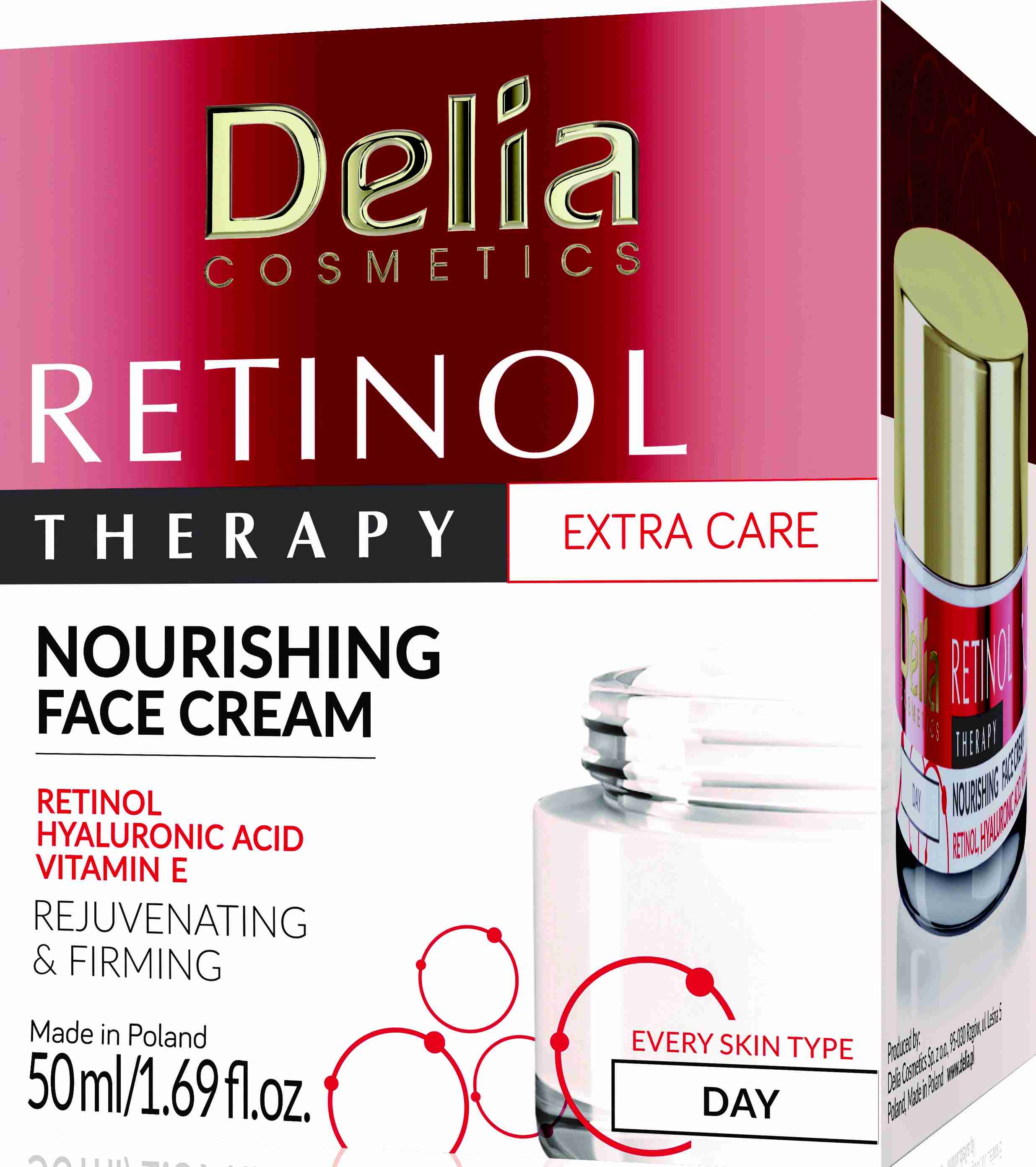 DELIA COSMETICS Retinol Therapy výživný denní pleťový krém 50ml