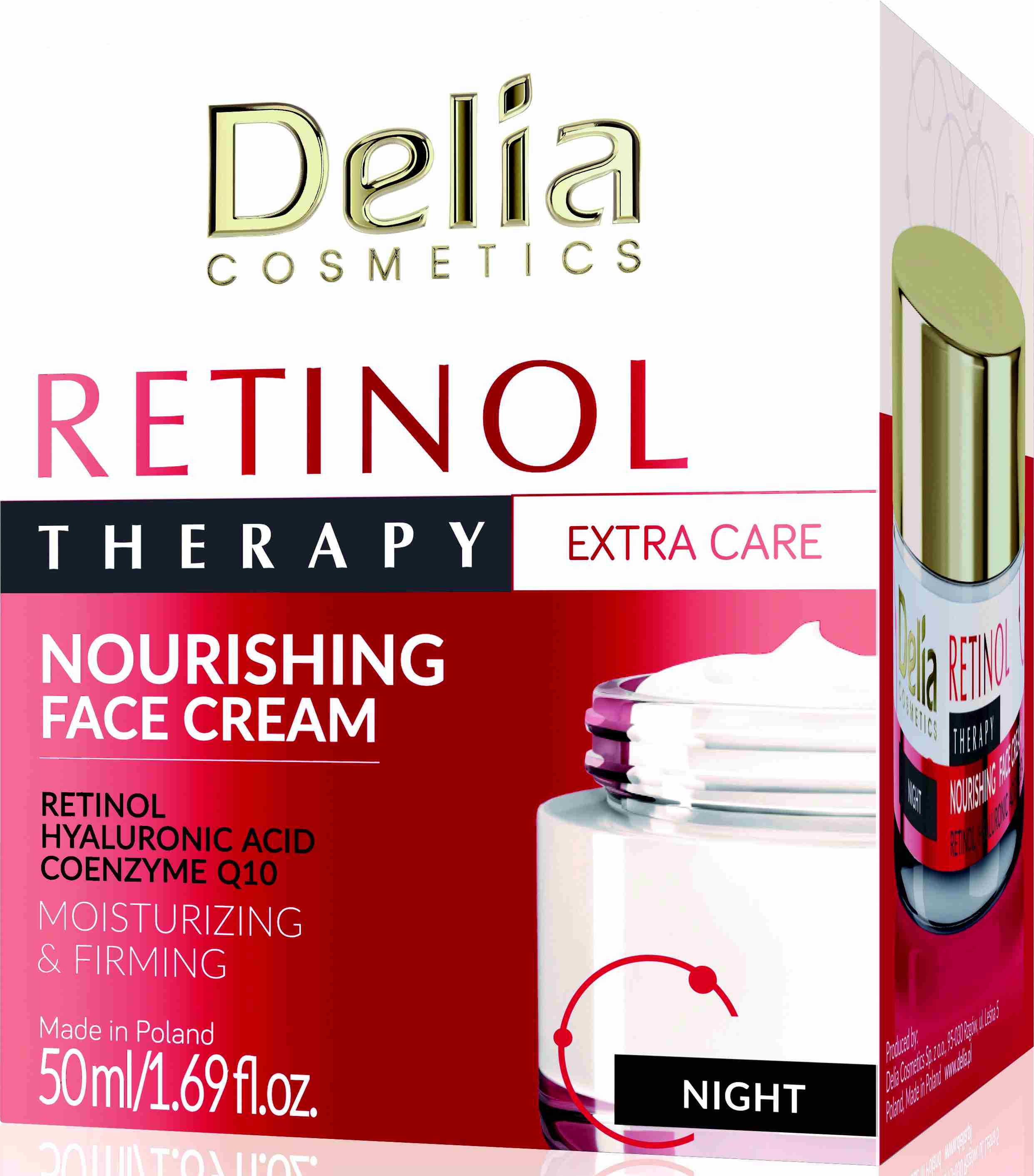 DELIA COSMETICS Retinol Therapy noční pleťový krém s Q10 50ml