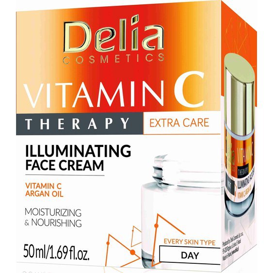 DELIA COSMETICS Vitamin C THERAPY denní rozjasňující pleťový krém 50ml 2789