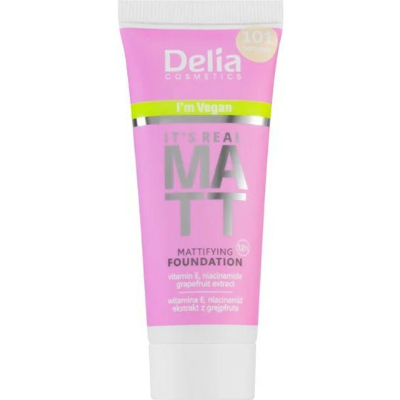 Delia Cosmetics REAL MATT MAKE UP 104 sand 30ml 4807