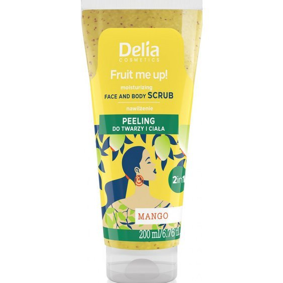 5034 Delia Cosmetics Fruit Me UP pleťový a tělový sprchový peeling MANGO 200ml