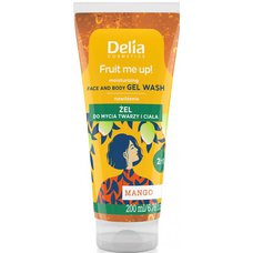 Delia Cosmetics Fruit Me UP 2v1 pleťový a tělový sprchový gel MANGO 200ml