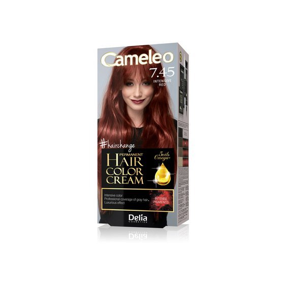 87517 CAMELEO Omega+ Barva na vlasy 7.45- intenzivní červená 50ml