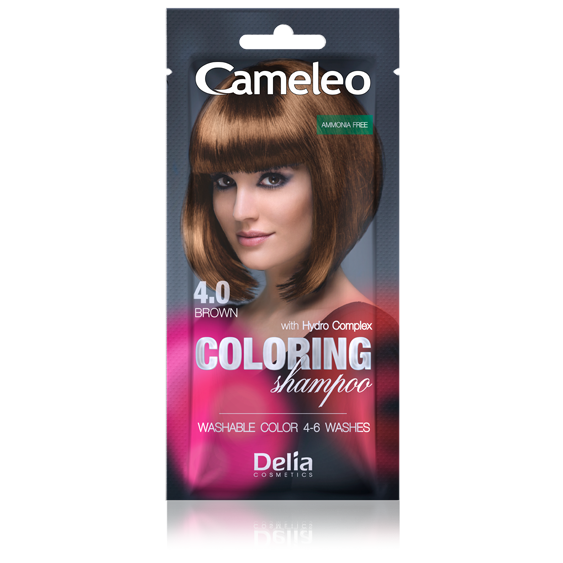 Delia Cameleo No1 barevný šampon 4.0 hnědá 40 ml 87682