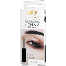 Delia Cosmetics Expresní henna na obočí černá 6ml