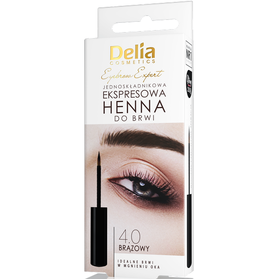Delia Cosmetics Expresní henna na obočí hnědá 6ml 87801