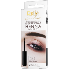Delia Cosmetics Expresní henna na obočí hnědá 6ml