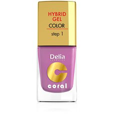 DELIA COSMETICS Coral Hybrid gel lak na nehty 05 pudrově růžová 11 ml