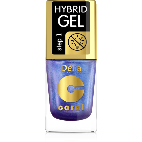 DELIA COSMETICS Multi- reflective Hybrid gel lak na nehty 110 fialová 11ml 89356