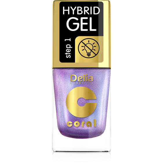 DELIA COSMETICS Multi- reflective Hybrid gel lak na nehty 106 fialová 11ml 89357
