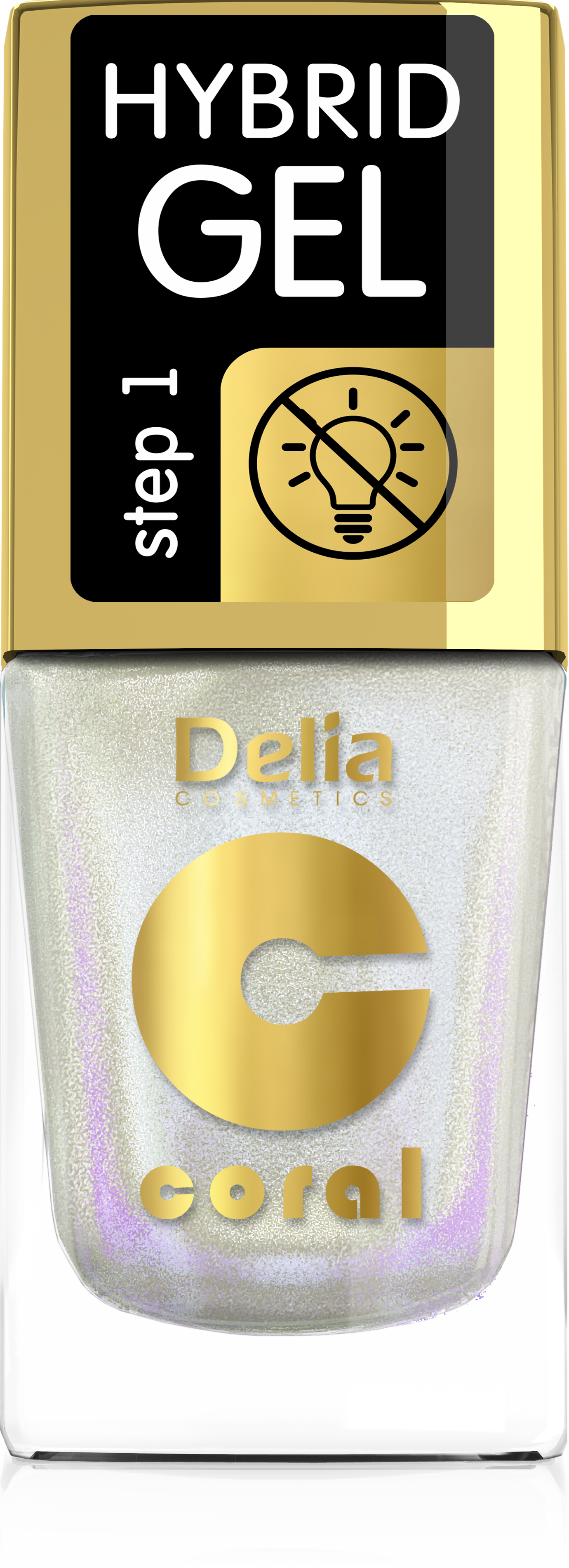 DELIA COSMETICS Multi- reflective Hybrid gel lak na nehty 104 perlová 11ml