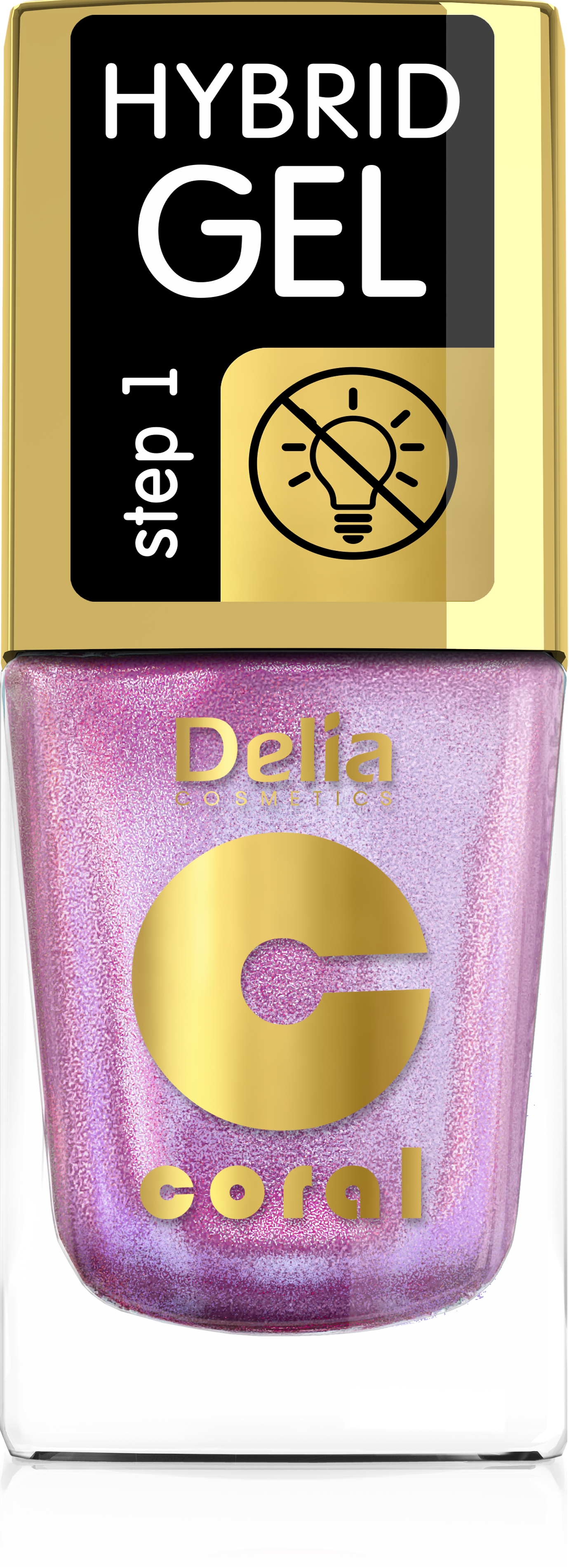 DELIA COSMETICS Multi- reflective Hybrid gel lak na nehty 105 růžová 11ml