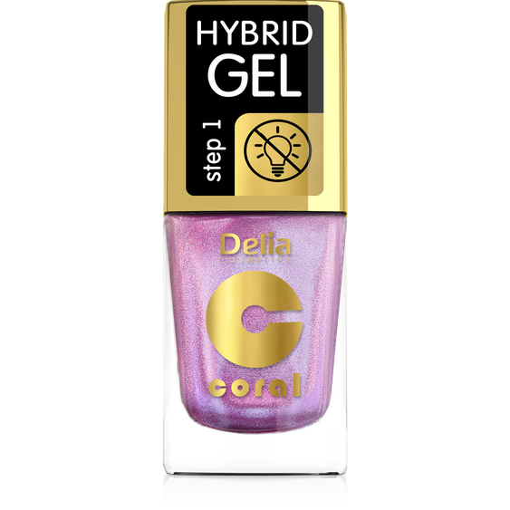 DELIA COSMETICS Multi- reflective Hybrid gel lak na nehty 105 růžová 11ml 89361