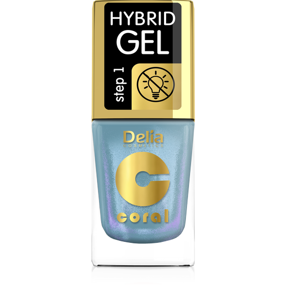 DELIA COSMETICS Multi- reflective Hybrid gel lak na nehty 111 tyrkys 11ml 89362