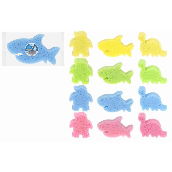 Travella Animals dětská koupelová houbička mix 89529