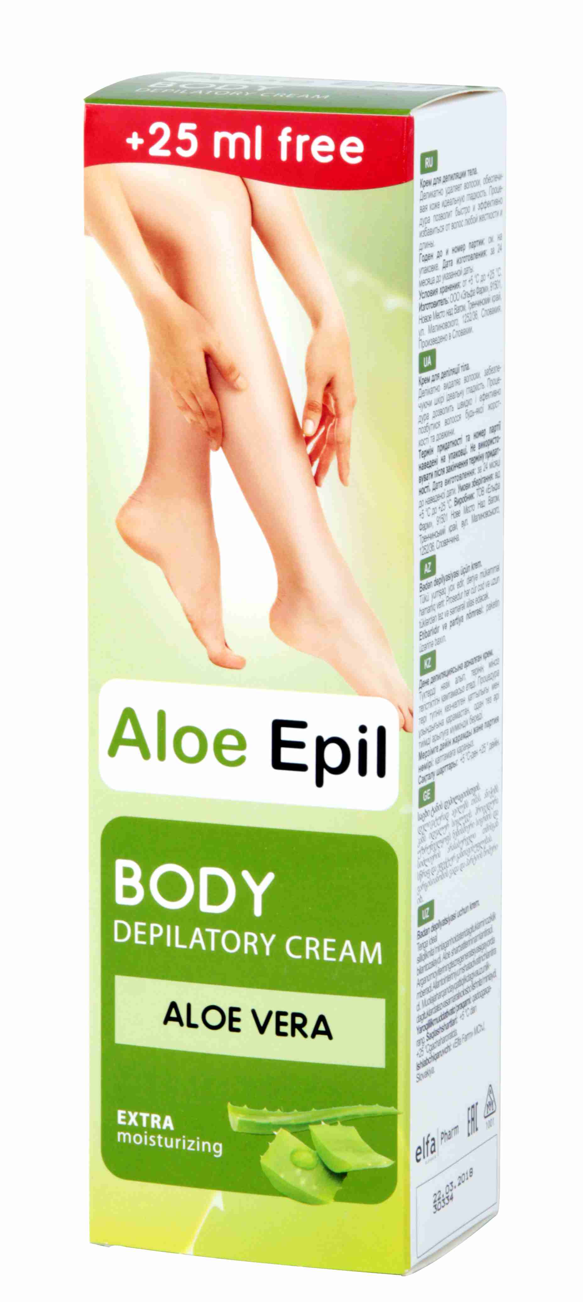 ELFA PHARM Aloe Epil depilační krém na celé tělo 125ml