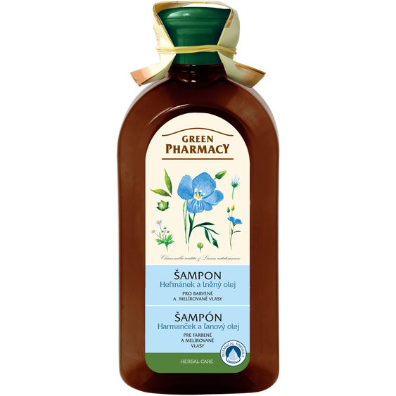 Green Pharmacy Šampon pro barvené a melírované vlasy - Heřmánek a lněný olej 350ml  96166
