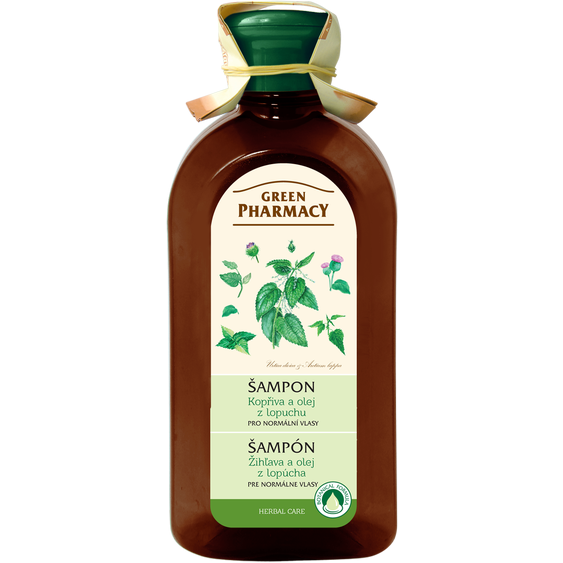 Green Pharmacy Šampon pro normální vlasy - Kopřiva a olej z kořenů lopuchu 350ml  96167