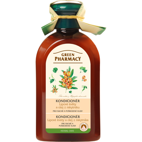 Green Pharmacy Kondicionér pro suché a poškozené vlasy - Lipové květy a olej z rakytníku 300ml  96171