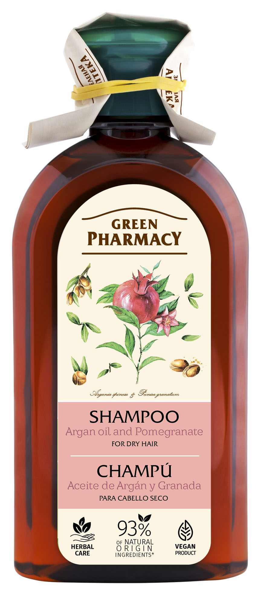 Green Pharmacy Arganový olej a granátové jablko šampon pro suché vlasy 350 ml