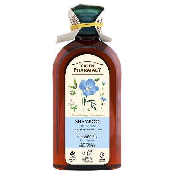 Green Pharmacy šampon pro barvené a melírované vlasy 350 ml - Heřmánek a lněný olej 96174