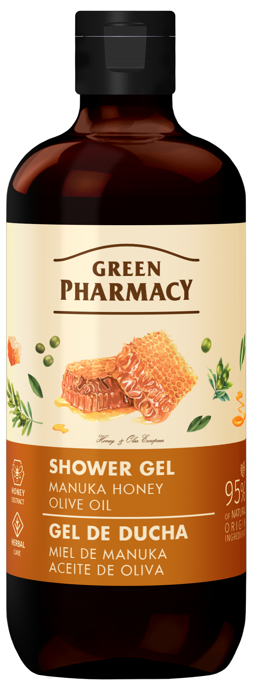 Green Pharmacy Sprchový gel Manuka med a olivový olej 500ml