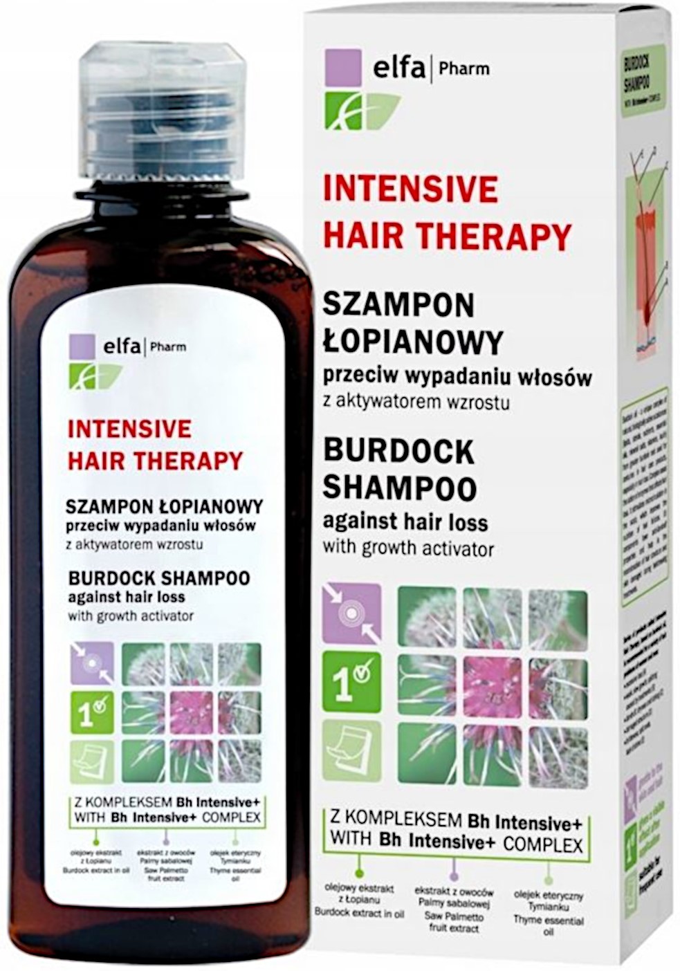 Intensive Hair Therapy Lopuchový šampon proti vypadávání vlasů s růstovým aktivátorem 200ml