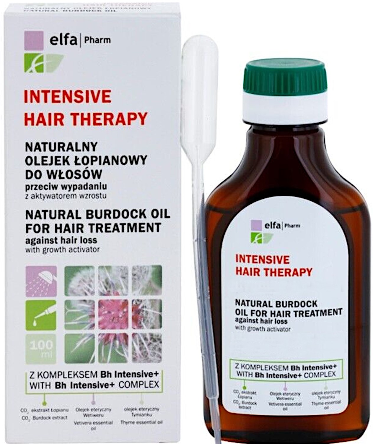INTENSIVE HAIR THERAPY Přírodní lopuchový olej na vlasy 100ml