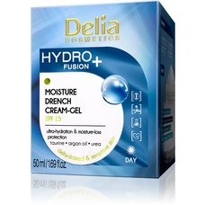 DELIA COSMETICS Hydro Fusion denní hydratační krém gel SPF 15 proti vráskám 50ml