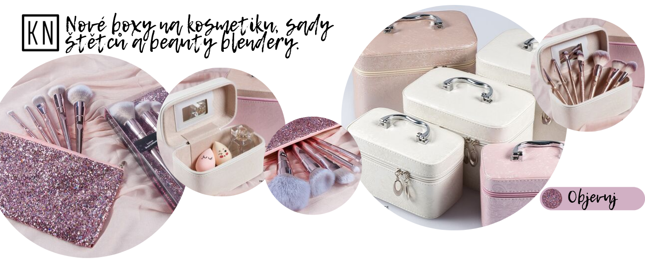 Nové kosmetické boxy, štětce a beauty blendery