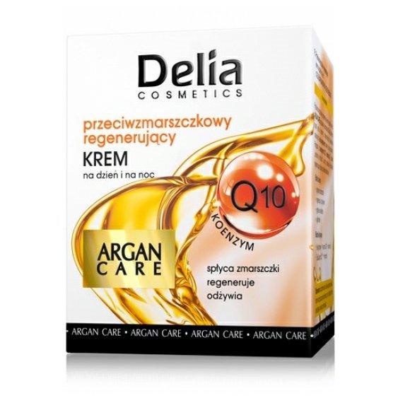 DELIA regenerující pleťový krém s Q10 Argan care 50 ml