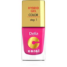 DELIA COSMETICS Coral Hybrid gel lak na nehty 03 růžový 11 ml