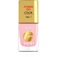 DELIA COSMETICS Coral Hybrid gel lak na nehty 04 pastelová růžová 11 ml