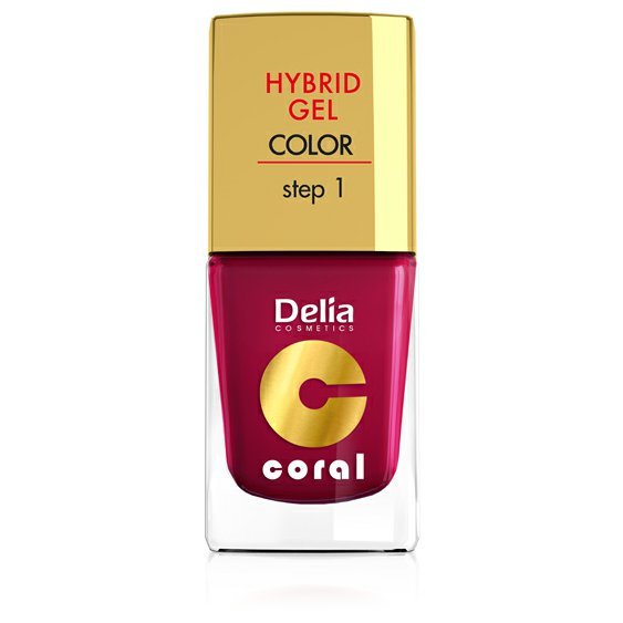 DELIA Hybrid Coral Gel lak 06 višňová 11 ml