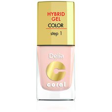DELIA COSMETICS Coral Hybrid gel lak na nehty 20 slonovina 11 ml