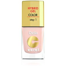 DELIA COSMETICS Coral Hybrid gel lak na nehty 20 slonovina 11 ml