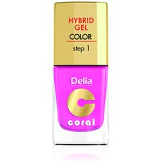 DELIA COSMETICS Coral Hybrid gel lak na nehty 22 cukrová vata 11 ml