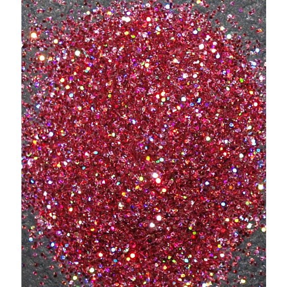 Prach body&nails červeno-růžová multi holografická MINI kelímek