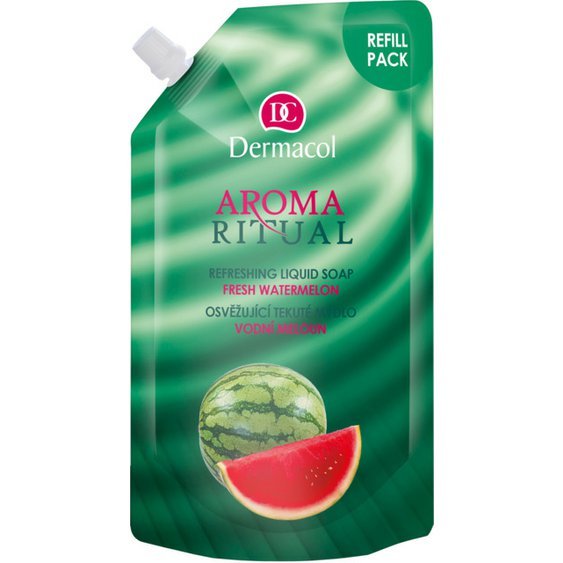 Dermacol Aroma ritual Osvěžující Tekuté mýdlo na ruce vodní meloun - náhradní náplň 500 ml  25646