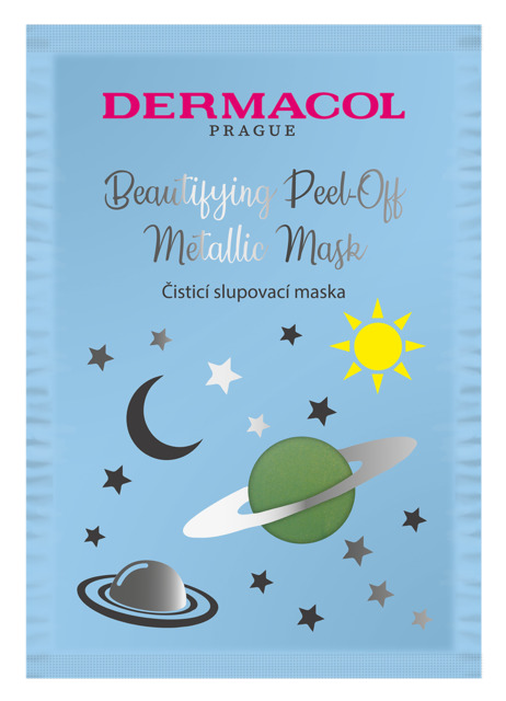 DERMACOL Beautifying Brightening Peel-Off Metallic Mask